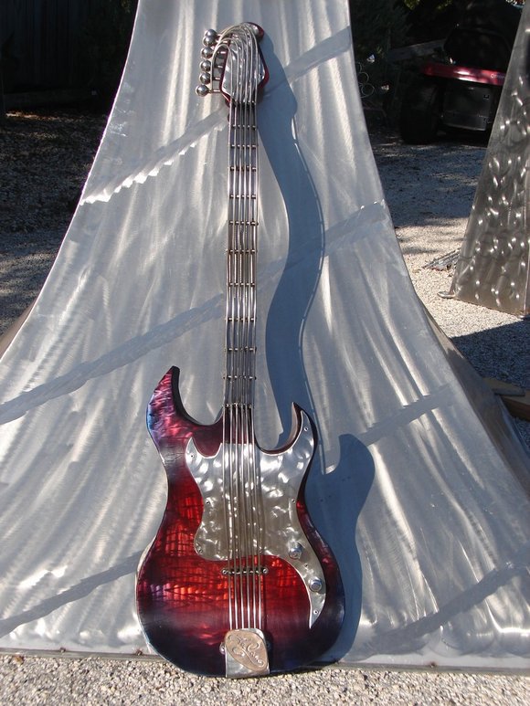 Fender Strat Kinetic Wind Monumental Sculpture by LaPaso - guitar